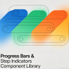 Progress Bars & Step Indicators Component Library