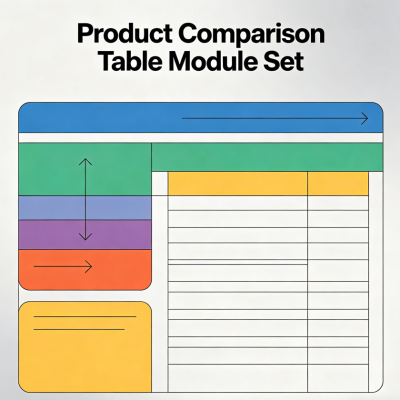 Product Comparison Table Module Set