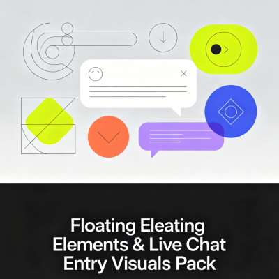 Floating Elements & Live Chat Entry Visuals Pack